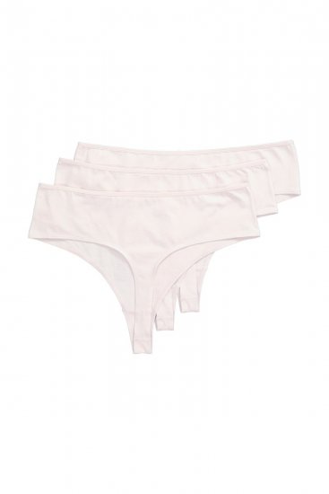 Ulla Popken 838637 Stringai 3 vnt. Smėlio - Kelnaitės - 