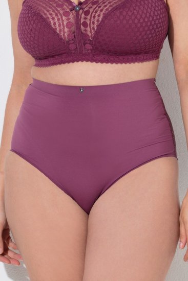 Ulla Popken 838675 Kelnaitės aukštu juosmeniu Tamsiai violetinė - Kelnaitės - 