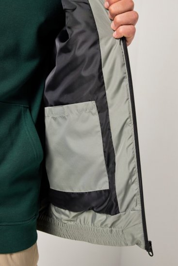 JAY-PI Lightly Quilted Vest with Stomach Fit Grey - Didelės vyriškos striukės - Didelės vyriškos striukės