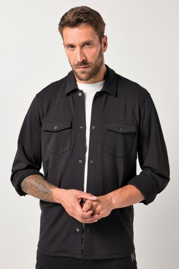 JAY-PI FLEXNAMIC® Sweat-Overshirt Black - Didelės vyriškos striukės - Didelės vyriškos striukės