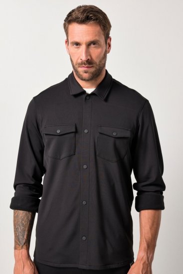 JAY-PI FLEXNAMIC® Sweat-Overshirt Black - Didelės vyriškos striukės - Didelės vyriškos striukės