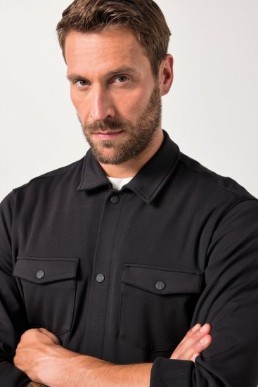 JAY-PI FLEXNAMIC® Sweat-Overshirt Black - Didelės vyriškos striukės - Didelės vyriškos striukės