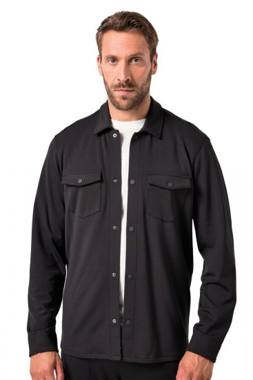 JAY-PI FLEXNAMIC® Sweat-Overshirt Black - Didelės vyriškos striukės - Didelės vyriškos striukės