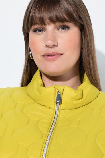 Ulla Popken 840050 Dygsniuota striukė Šviesiai mėlyna - Striukės - Didelių dydžių striukės moterims