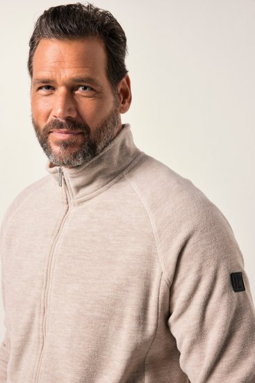 JP1880 Fleece Jacket Stand-up Collar Dusty Pink - Sportiniai drabuziai & outdoor - Dideliu dydziu sportiniai drabuziai vyrams