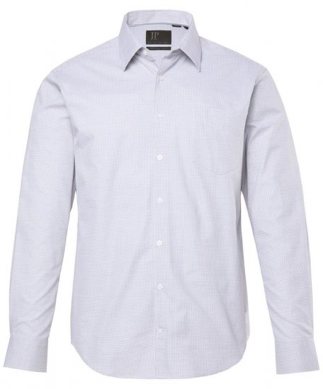 JP1880 Business Shirt Long Sleeve Two-Tone Grey - Marškiniai - Marškiniai - 2XL-8XL