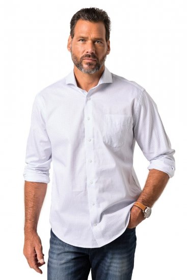 JP1880 Business Shirt Long Sleeve Snow White - Marškiniai - Marškiniai - 2XL-8XL