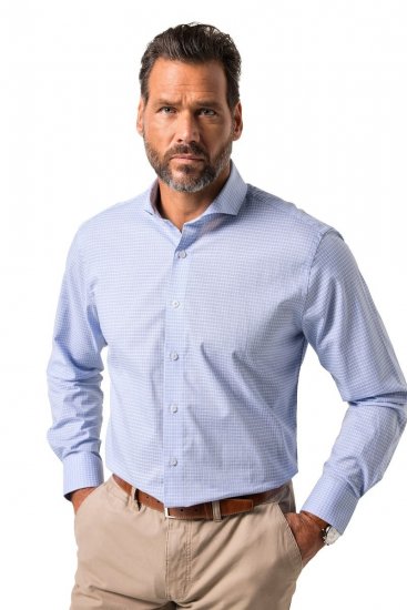 JP1880 Business Shirt Long Sleeve Ice Blue - Marškiniai - Marškiniai - 2XL-8XL