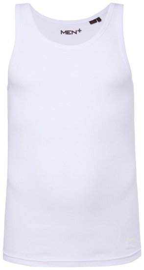 Men+ 620 Rumbuoti marškinėliai be rankovių Balta - Marškinėliai - Marškinėliai - 2XL-14XL
