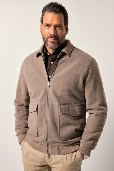 JP1880 Blouson Jacket Lightweight and Warm Brown - Didelės vyriškos striukės - Didelės vyriškos striukės