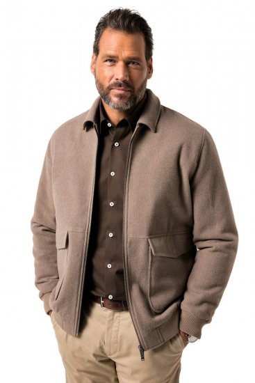 JP1880 Blouson Jacket Lightweight and Warm Brown - Didelės vyriškos striukės - Didelės vyriškos striukės