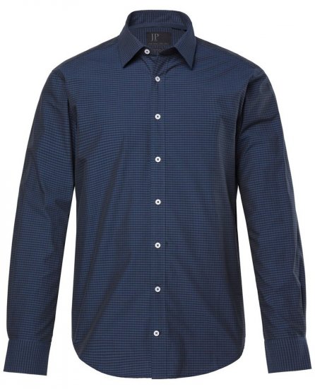 JP1880 Shirt Long Sleeve Kent Collar Navy - Marškiniai - Marškiniai - 2XL-8XL