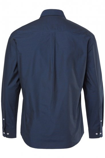 JP1880 Shirt Long Sleeve Kent Collar Navy - Marškiniai - Marškiniai - 2XL-8XL