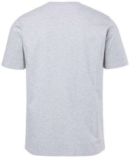 JP1880 T-shirt Short Sleeve Chest Print Grey Melange - Marškinėliai - Marškinėliai - 2XL-14XL