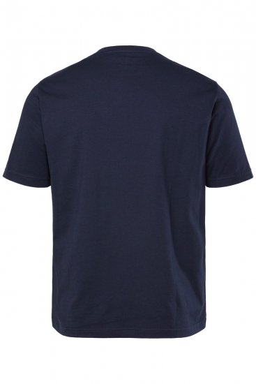 JP1880 T-Shirt Short Sleeve Chest Print Navy - Marškinėliai - Marškinėliai - 2XL-14XL