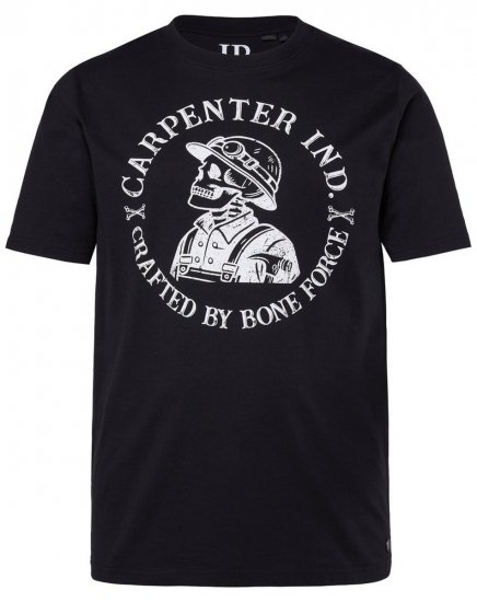 JP1880 T-Shirt Chest Print Bone Force Black - Marškinėliai - Marškinėliai - 2XL-14XL