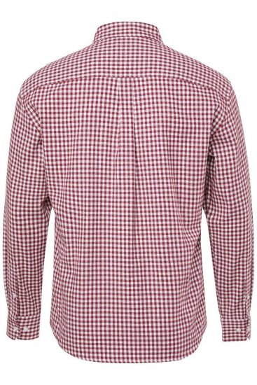 JP1880 Checked Flannel Shirt Long Sleeve Light Red - Marškiniai - Marškiniai - 2XL-8XL