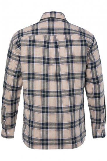 JP1880 Checked Flannel Shirt Long Sleeve Dark Dusty Pink - Marškiniai - Marškiniai - 2XL-8XL