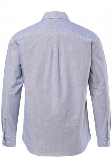 JP1880 Oxford Shirt Long Sleeve Denim Blue - Marškiniai - Marškiniai - 2XL-8XL