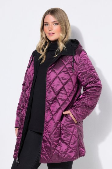 Ulla Popken 841398 Paltas Juoda - Paltai - Didelių dydžių paltai moterims