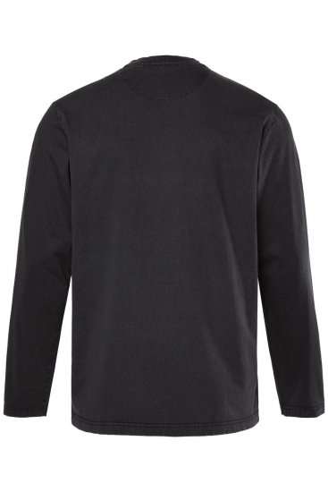 Men+ 612 Marškinėliai ilgomis rankovėmis Denim Brand Company Juoda - Marškinėliai - Marškinėliai - 2XL-14XL