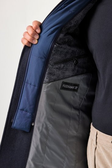 JP1880 Coat Flexnamic With Removable Insert Navy - Didelės vyriškos striukės - Didelės vyriškos striukės