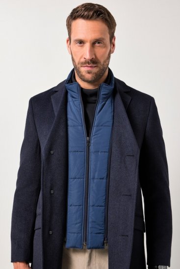 JP1880 Coat Flexnamic With Removable Insert Navy - Didelės vyriškos striukės - Didelės vyriškos striukės