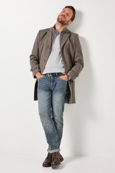 JP1880 Coat Flexnamic Quilted Insert Grey TALL - TALL striukės - TALL striukės aukštiems vyrams