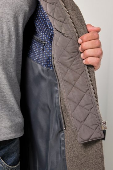 JP1880 FLEXNAMIC Mantel Quilted Insert Brown - Didelės vyriškos striukės - Didelės vyriškos striukės