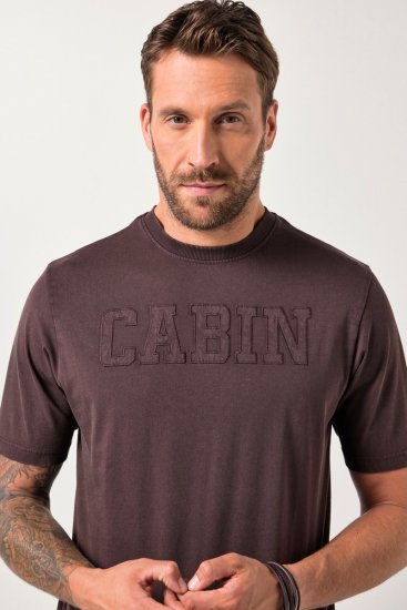 JP1880 T-Shirt Cabin Vintage Mocha TALL - VYRIŠKI DRABUŽIAI MT-6XLT - Drabužiai aukštiems vyrams
