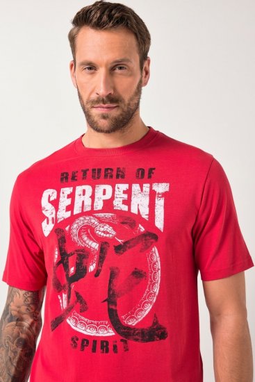 JP1880 T-Shirt Short Sleeve Serpent Red - Marškinėliai - Marškinėliai - 2XL-14XL