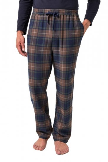 JP1880 Pyjama Trousers Flannel Check Brown - Apatinis trikotažas ir plaukimo apranga - Apatinis trikotažas - 2XL-8XL