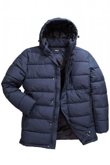 Men+ 426 Parka su gobtuvu Tamsiai mėlyna - Didelės vyriškos striukės - Didelės vyriškos striukės