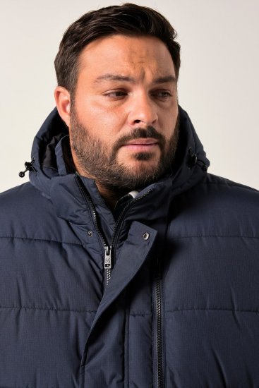 Men+ 426 Parka su gobtuvu Tamsiai mėlyna - Didelės vyriškos striukės - Didelės vyriškos striukės