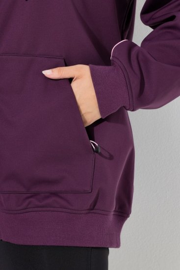 Ulla Popken 843186 Vandenį atstumianti softshell striukė su atšvaitais Vyno raudona - Striukės - Didelių dydžių striukės moterims
