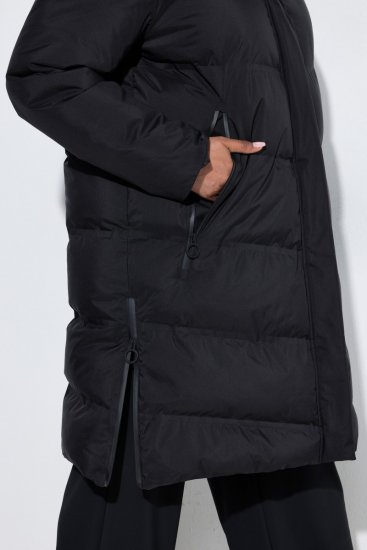 Ulla Popken SYMPATEX Triple Function Coat Black - Paltai - Didelių dydžių paltai moterims