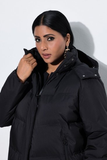 Ulla Popken SYMPATEX Triple Function Coat Black - Paltai - Didelių dydžių paltai moterims