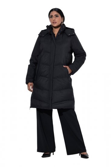 Ulla Popken SYMPATEX Triple Function Coat Black - Paltai - Didelių dydžių paltai moterims
