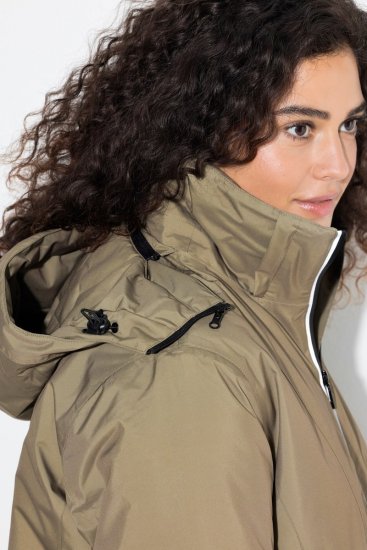 Ulla Popken 844034 Funkcinė striukė Chaki - Striukės - Didelių dydžių striukės moterims
