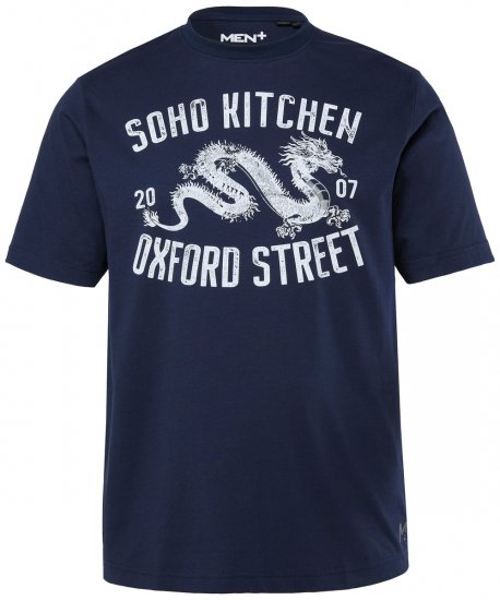 Men+ 298 Marškinėliai Soho Kitchen Tamsiai mėlyna - Marškinėliai - Marškinėliai - 2XL-14XL