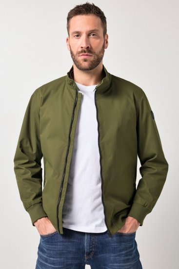 JP1880 844652 Bomber striukė su spaudėmis Chaki - Didelės vyriškos striukės - Didelės vyriškos striukės