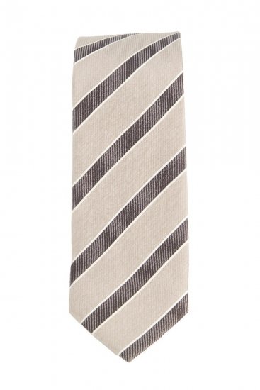 JP1880 Silk Tie Extra Long with Stripes - Kaklaraiščiai ir peteliškės - 