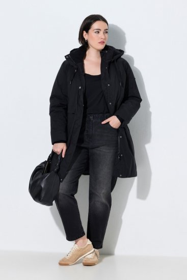 Ulla Popken 845111 Parka Juoda - Paltai - Didelių dydžių paltai moterims