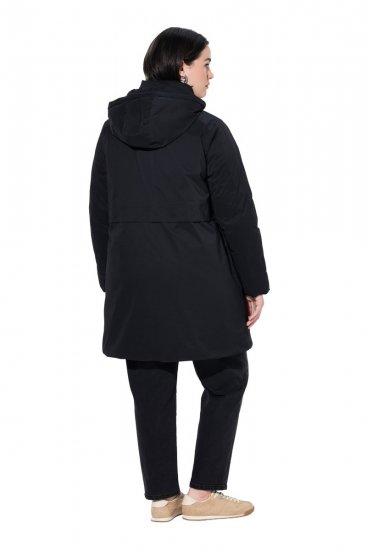 Ulla Popken 845111 Parka Juoda - Paltai - Didelių dydžių paltai moterims