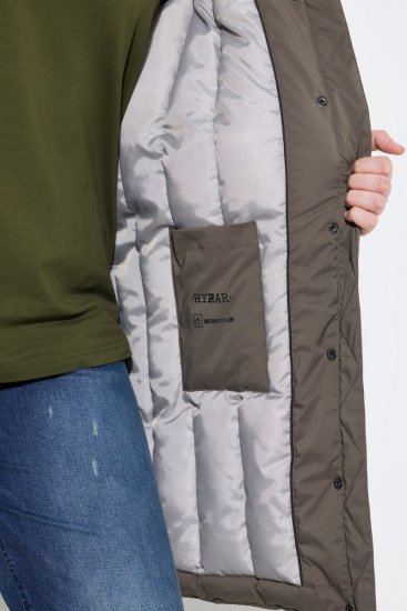 Ulla Popken 845111 Parka Tamsiai žalia - Paltai - Didelių dydžių paltai moterims