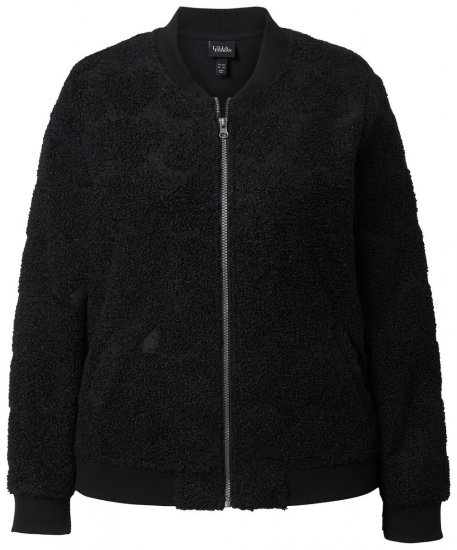 Ulla Popken 845262 Teddy striukė Juoda - Striukės - Didelių dydžių striukės moterims