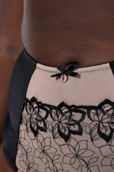 Ulla Popken 845347 Stringai su gėlių raštu Senoji rožinė - Kelnaitės - 