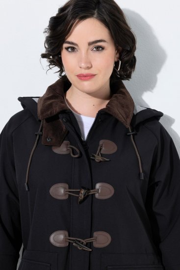 Ulla Popken 846278 Softshell paltas Juoda - Paltai - Didelių dydžių paltai moterims