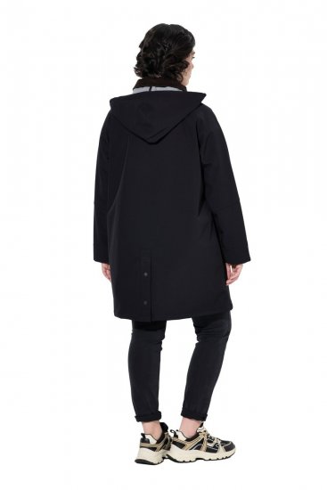 Ulla Popken 846278 Softshell paltas Juoda - Paltai - Didelių dydžių paltai moterims