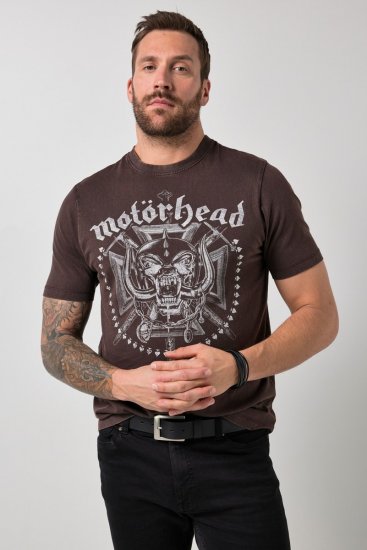 JP1880 Motörhead Soft Jersey Vintage T-Shirt Brown - Grupės marškinėliai - Grupių marškinėliai